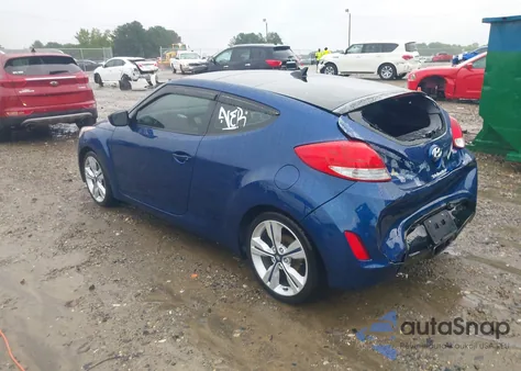 2017 Hyundai Veloster Value Edition from USA, damaged, VIN KMHTC6AD9HU324816